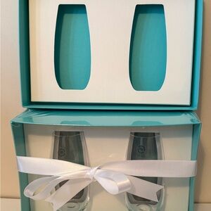 Tiffany & Co. Elegant Stemless Champagne Flute Set